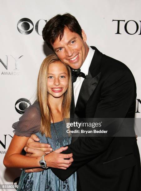 Harry Connick Jr. And his daughter Georgia arrive at the 62nd Annual Tony Awards held at Radio City Music Hall on June 15, 2008 in New York City.