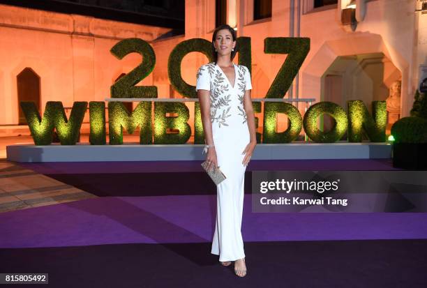 Garbine Muguruza attends the Wimbledon Winners Dinner at The Guildhall on July 16, 2017 in London, England.