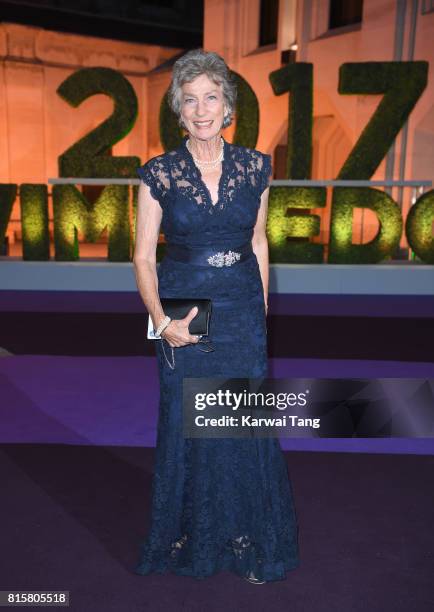 Virginia Wade attends the Wimbledon Winners Dinner at The Guildhall on July 16, 2017 in London, England.