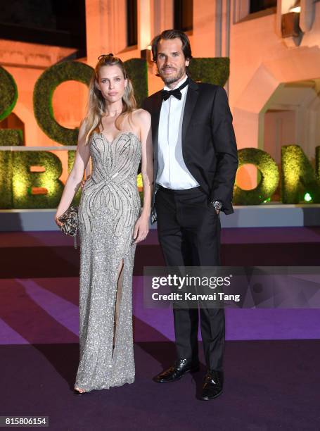 Tommy Haas and Sara Foster attend the Wimbledon Winners Dinner at The Guildhall on July 16, 2017 in London, England.