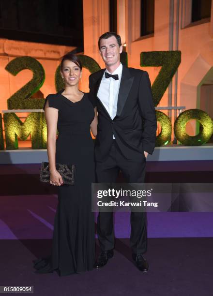 Alejandra Gutierrez and Jamie Murray attend the Wimbledon Winners Dinner at The Guildhall on July 16, 2017 in London, England.