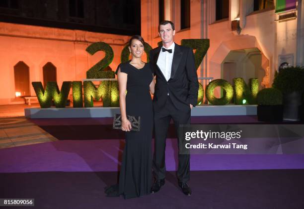 Alejandra Gutierrez and Jamie Murray attend the Wimbledon Winners Dinner at The Guildhall on July 16, 2017 in London, England.