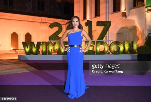 Heather Watson attends the Wimbledon Winners Dinner at The Guildhall on July 16, 2017 in London, England.