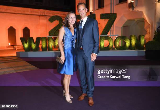 Martina Hingis attends the Wimbledon Winners Dinner at The Guildhall on July 16, 2017 in London, England.