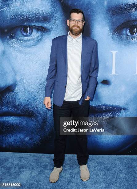 Actor Timothy Simons attends the season 7 premiere of "Game Of Thrones" at Walt Disney Concert Hall on July 12, 2017 in Los Angeles, California.