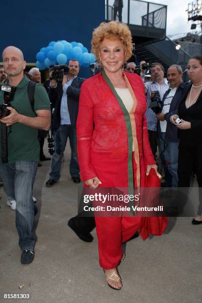 Ornella Vanoni attend the concert for the 150th anniversary of Giacomo Puccini's birth during the 54th Festival Puccini in Torre del Lago June 15,...