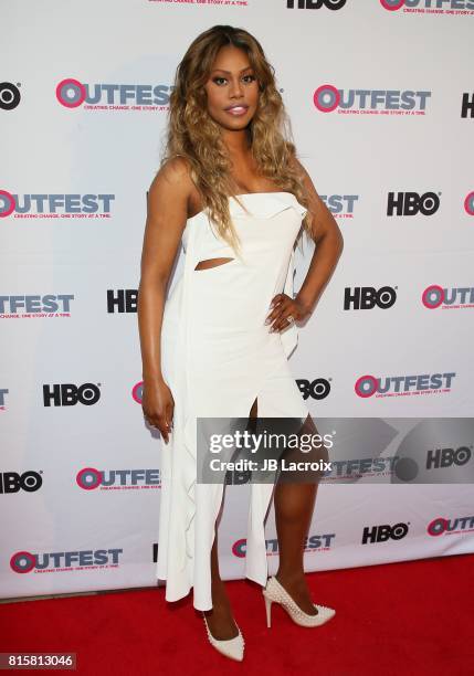 Lavern Cox attends the 2017 Outfest Los Angeles LGBT Film Festival - Closing Night Gala Screening Of "'Freak Show' on July 16, 2017 in Los Angeles,...