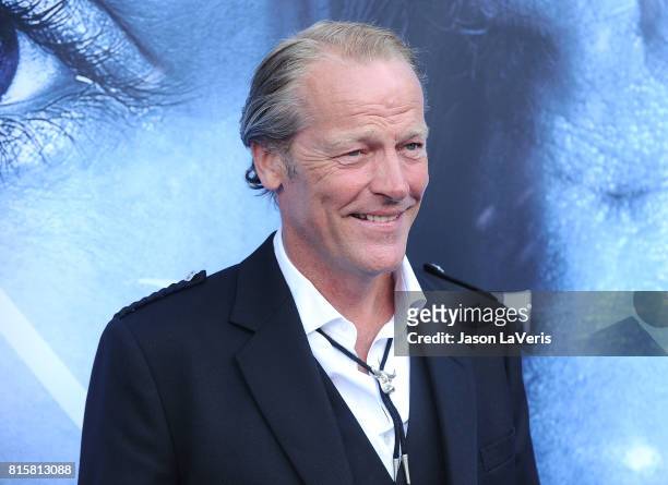 Actor Iain Glen attends the season 7 premiere of "Game Of Thrones" at Walt Disney Concert Hall on July 12, 2017 in Los Angeles, California.