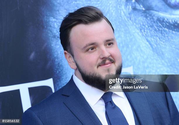 Actor John Bradley attends the season 7 premiere of "Game Of Thrones" at Walt Disney Concert Hall on July 12, 2017 in Los Angeles, California.