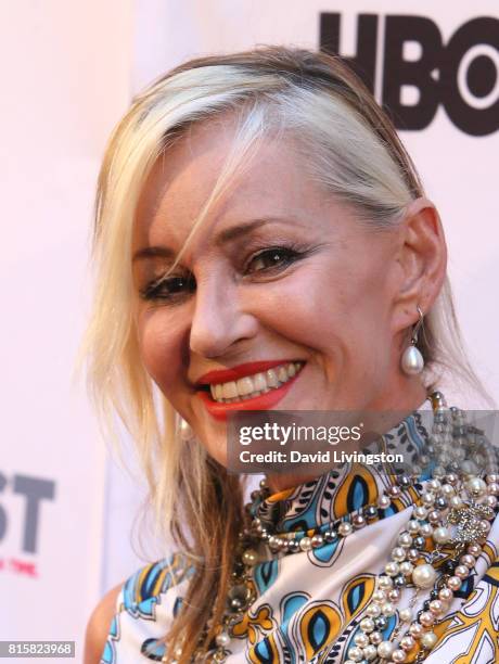 Singer Siobhan Fahey attends the 2017 Outfest Los Angeles LGBT Film Festival closing night gala screening of "Freak Show" at The Theatre at Ace Hotel...