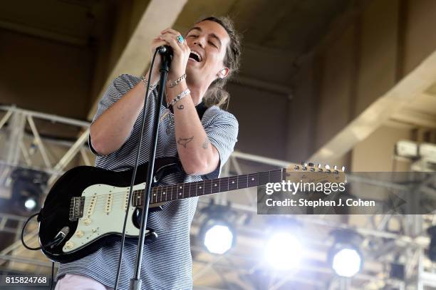 Paul Jason Klein of LANY performs at the 2017 Forecastle Music Festival on July 16, 2017 in Louisville, Kentucky.