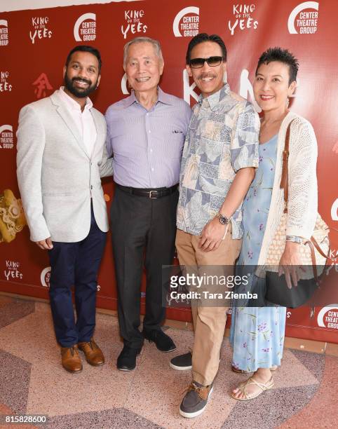 George Takei and guests attend opening night of 'King Of The Yees' at Kirk Douglas Theatre on July 16, 2017 in Culver City, California.