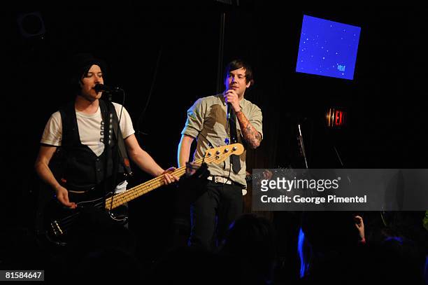 Simple Plan performs at the 19th Annual MuchMusic Video Awards ck one's Perez Hilton After Party on June 15, 2008 at Revival in Toronto, Canada.