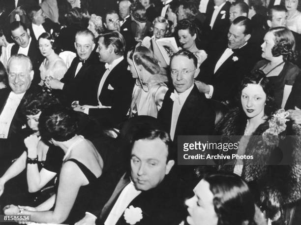 Film star Clark Gable and his wife Carole Lombard attend the Atlanta premiere of the movie 'Gone With the Wind', 15th December 1939.