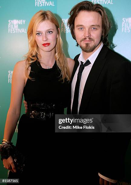 Actors Gracie Otto and Matthew Newton attend the announcement for the Sydney Film Prize as part of the 2008 Sydney Film Festival at the Sydney Opera...