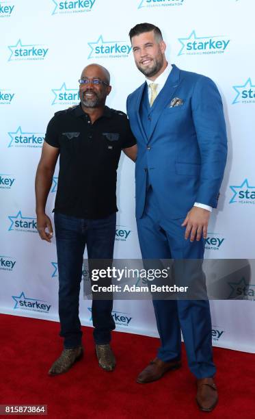 Darius Rucker and Alex Boone pose on the red carpet at the 2017 Starkey Hearing Foundation So the World May Hear Awards Gala at the Saint Paul...