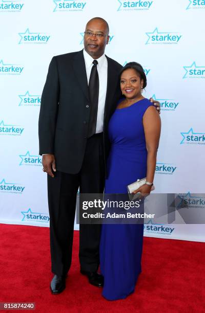 Chris Doleman and Toni Doleman walk the red carpet at the 2017 Starkey Hearing Foundation So the World May Hear Awards Gala at the Saint Paul...