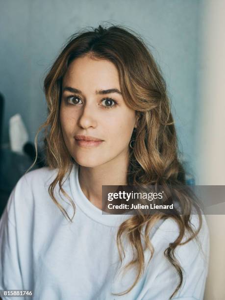 Actress Alice David is photographed for Self Assignment on June 16, 2017 in Cabourg, France.