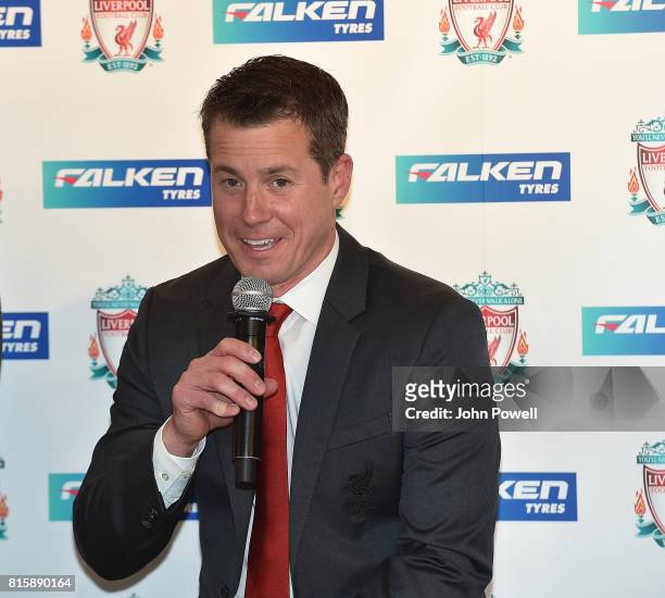 Billy Hogan Cheif Comercial Officer of Liverpool announces global parnership with Falken Tyres at the Ritz Carlton hotel during the Pre-Season tour...