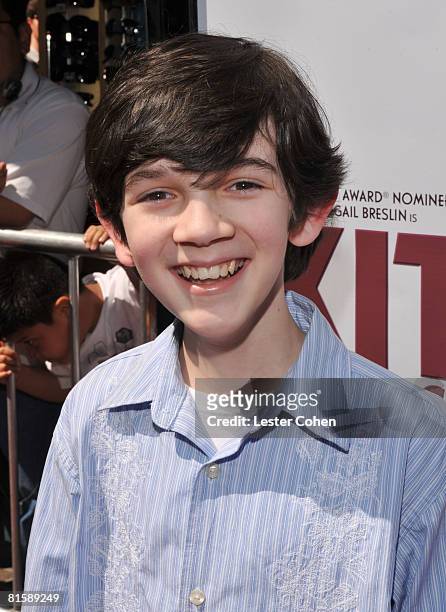 Zach Mills attends the premiere of "Kit Kittredge: An American Girl" at The Grove on June 14, 2008 in Los Angeles, California.