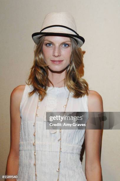 Angela Lindvall attends the 12th annual Green Cross Millennium awards at Fairmont Miramar Hotel on June 14, 2008 in Santa Monica, California.