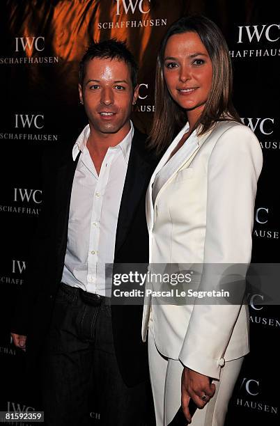 Sandrine Quetier and guest attends the Launch Party for the Ingenieur Automatic Edition Zin?dine Zidane watch, held at Palais de Chaillot, on June...