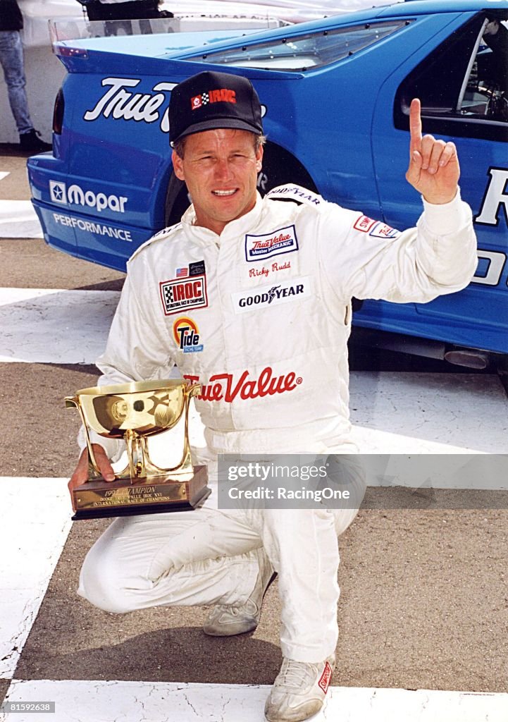 Young Ricky Rudd Ricky Rudd poses with his 1992 IROC championship trophy. For the 1992 ...