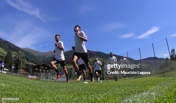 Players of Palermo during the Pre-Season Training Camp on July 17, 2017 in Bad Kleinkirchheim, Austria.