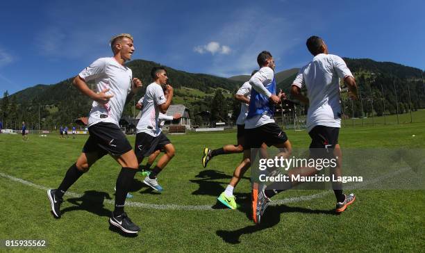 Players of Palermo during the Pre-Season Training Camp on July 17, 2017 in Bad Kleinkirchheim, Austria.