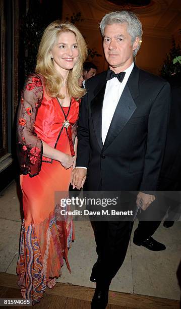 John Frieda and Avery Agnelli attend the Royal Academy Summer Ball, at the Royal Academy of the Arts on June 16, 2008 in London, England.