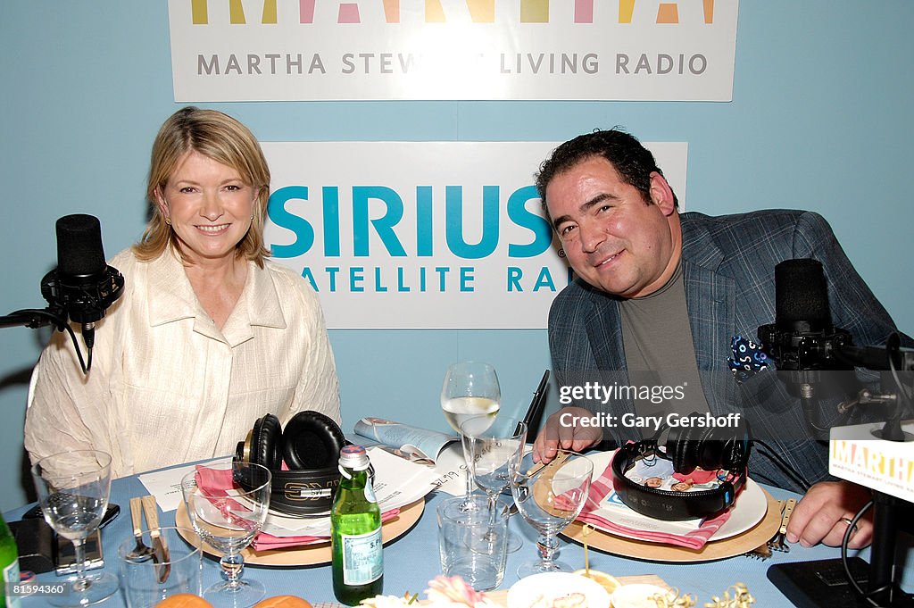 Martha Stewart Interviews Emeril Lagasse On Her SIRIUS Radio Channel, Marth