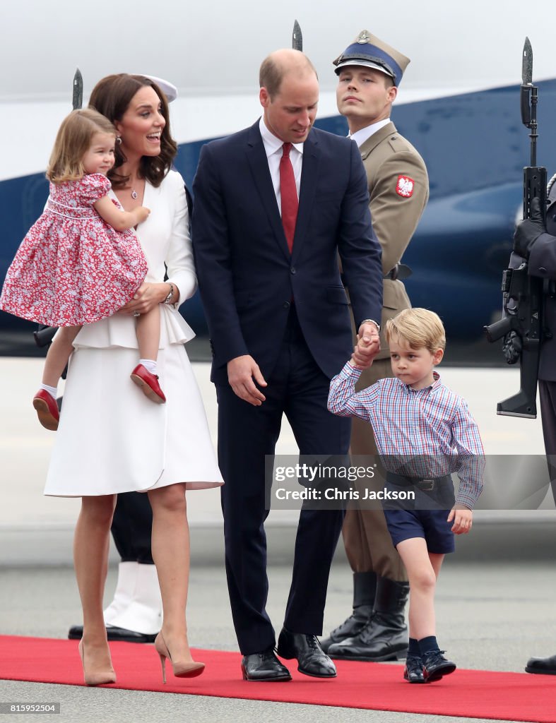 The Duke And Duchess Of Cambridge Visit Poland - Day 1