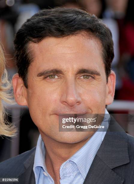 Actor Steve Carell arrives at The World Premiere of "Get Smart" on June 16, 2008 at the Mann Village Theatre in Westwood, California.