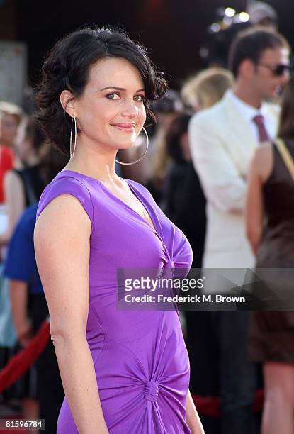 Actress Carla Gugino arrives at Warner Bros. World Premiere of "Get Smart" held at the Mann Village Theatre on June 16, 2008 in Westwood, California.