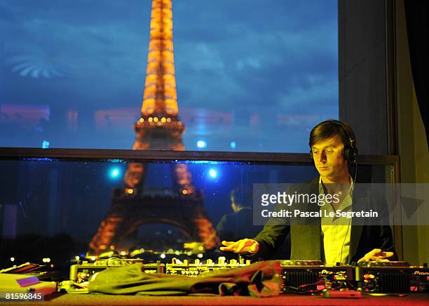 Martin Solveig DJ's at the Launch Party for the Ingenieur Automatic Edition Zin?dine Zidane watch, held at Palais de Chaillot, on June 16, 2008 in...