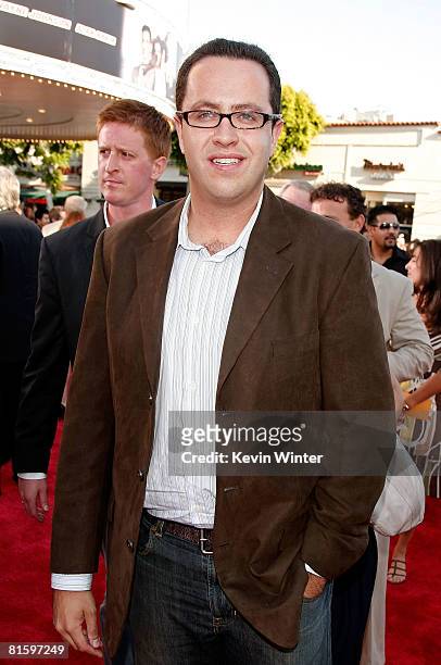 Author Jared Fogle arrives at Warner Bros. World Premiere of "Get Smart" held at the Mann Village Theatre on June 16, 2008 in Westwood, California.