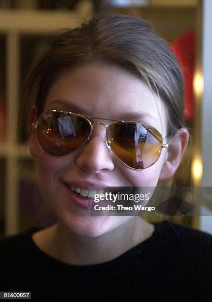 Amber Benson with Ray Bans at the Chrysler Lodge during the Chrysler Million Dollar Film Festival.