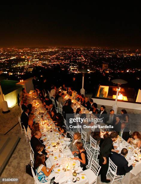General view at the Nicola Maramotti Dinner on June 16, 2008 in Los Angeles, California.