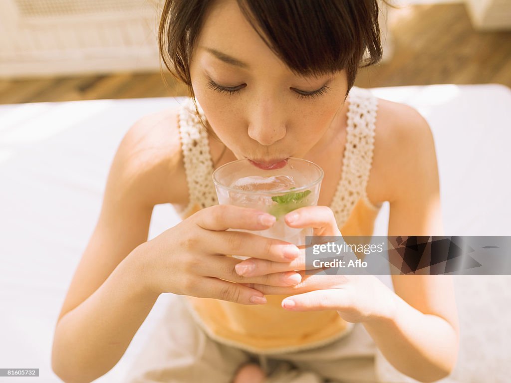 Girl Drinking Water