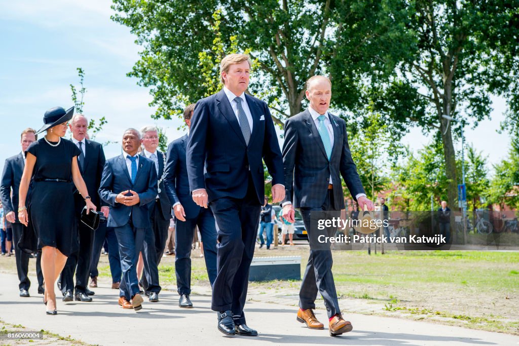 King Willem-Alexander and Queen Maxima Attends MH17 Remembrance Ceremony in Vijfhuizen