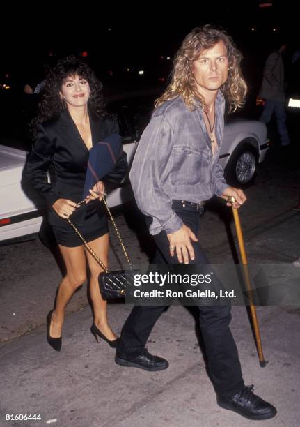 Actress Marina Sirtis and husband Michael Palmer attending "Sting Concert Party" on October 2, 1991 at A and M Studios in Hollywood, California.