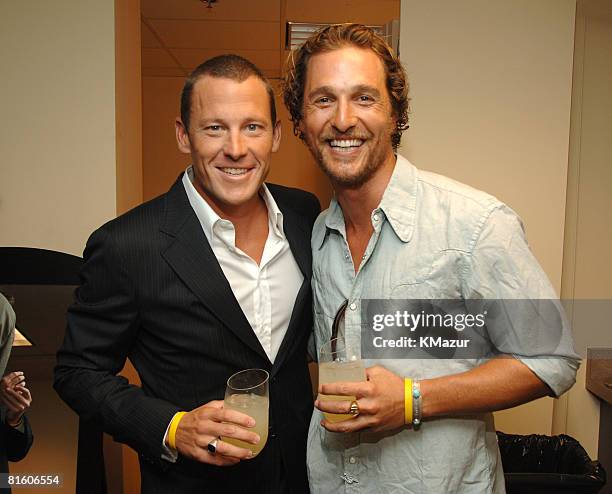 Lance Armstrong, winner Best Male Athlete, and Matthew McConaughey **Exclusive**