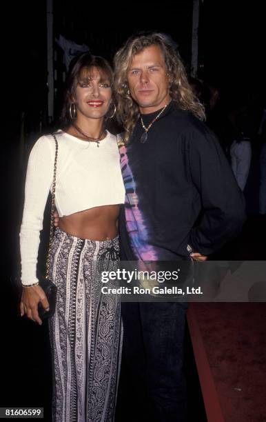 Actress Marina Sirtis and husband Michael Lamper attending Fifth Annual Project Robin Hood Food Drive on June 26, 1993 at Paramount Studios in...