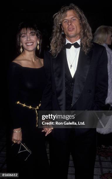 Actress Marina Sirtis and husband Michael Lamper attending "Starlight Foundation Benefit Honoring Arsenio Hall and Star Trek-The Next Generation" on...