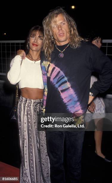 Actress Marina Sirtis and husband Michael Lamper attending Fifth Annual Project Robin Hood Food Drive on June 26, 1993 at the Paramount Studios in...