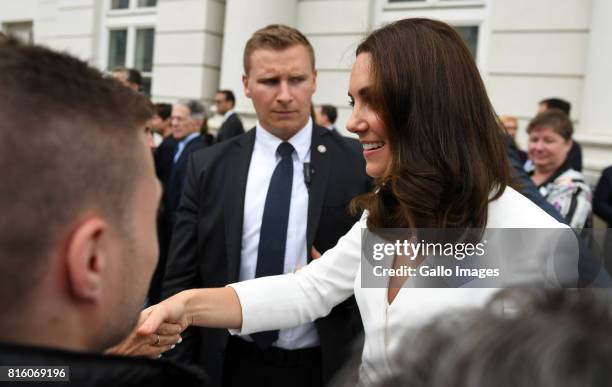 Welcoming of their Royal Highnesses Prince William and Kate Middleton by the President of the Republic of Poland Andrzej Duda and Mrs Kornhauser-Duda...