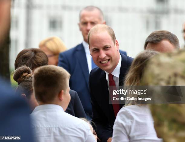 Welcoming of their Royal Highnesses Prince William and Kate Middleton by the President of the Republic of Poland Andrzej Duda and Mrs Kornhauser-Duda...