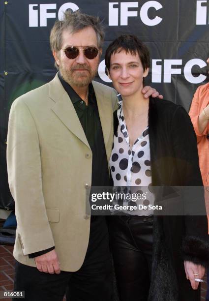 Actress Amanda Plummer and Director Tobe Hooper attend the Independent Film Channel Party March 24, 2001 in Santa Monica, CA.