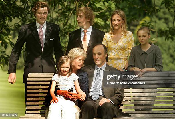 Princess Laetitia Maria of Belgium, Princess Astrid of Belgium, Prince Lorentz of Belgium, Prince Amadeo of Belgium, Prince Joachim of Belgium,...