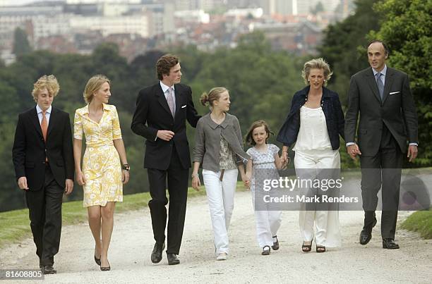 Prince Joachim of Belgium, Princess Maria Louisa of Belgium, Prince Joachim of Belgium, Princess Luisa Maria of Belgium, Princess Laetitia Maria of...